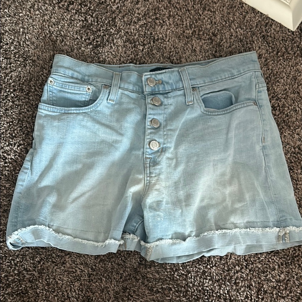 J. Crew Blue Jean Shorts with Rolled Hem